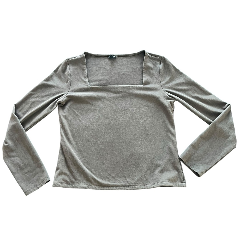 Express Mocha Crewneck Top Size‎ Large